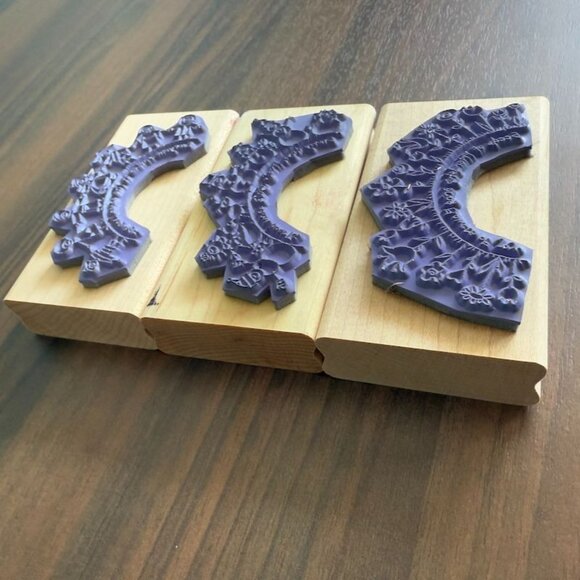 Stampin Up! The World Over Wood Rubber Stamp Set Of 3 Craft Supplies Arts & Craf - Picture 6 of 11